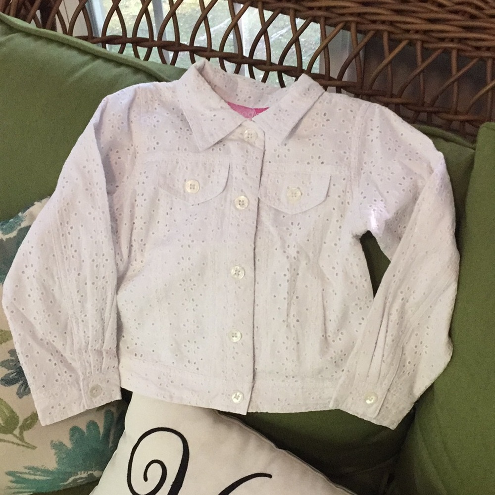 Good Lad girl’s eyelet spring jacket
